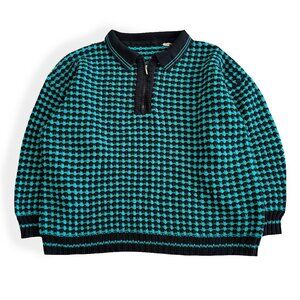 LAST CHANCE ❌ Vintage Quarter Zip 90's Style Sweater